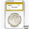 1880-S Morgan Silver Dollar PGA MS65