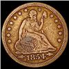 Image 1 : 1854 Arr. Seated Liberty Quarter ABOUT UNCIRCULATED