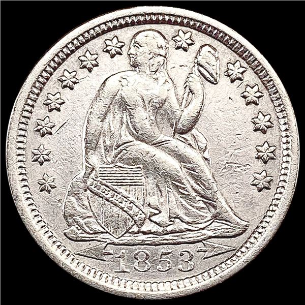 1853-O Arr. Seated Liberty Dime NEARLY UNCIRCULATED