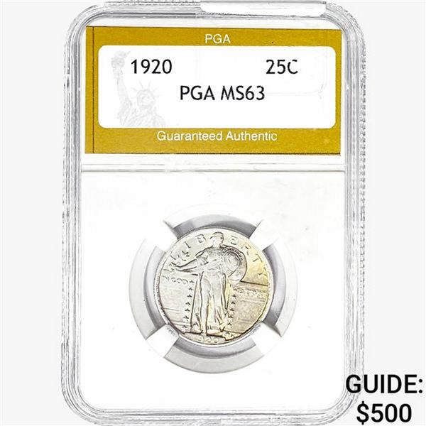 1920 Standing Liberty Quarter PGA MS63