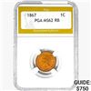 Image 1 : 1867 Indian Head Cent PGA MS62 RB