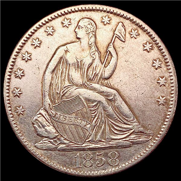 1858-O Seated Liberty Half Dollar NEARLY UNCIRCULATED