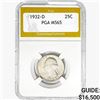 1932-D Washington Silver Quarter PGA MS65