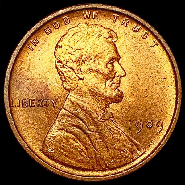 1909 VDB Wheat Cent SUPERB GEM BU