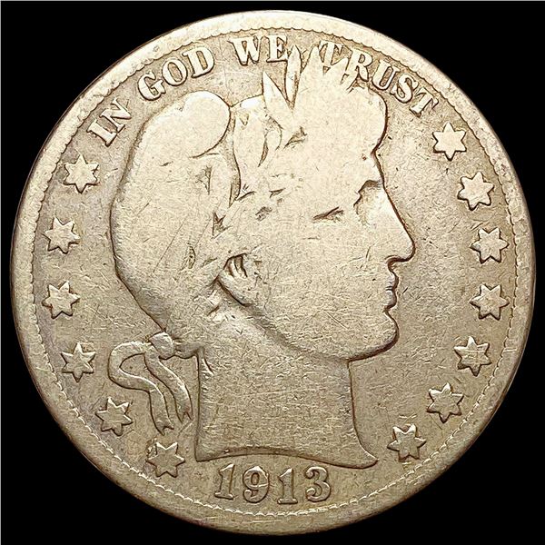 1913 Barber Half Dollar LIGHTLY CIRCULATED