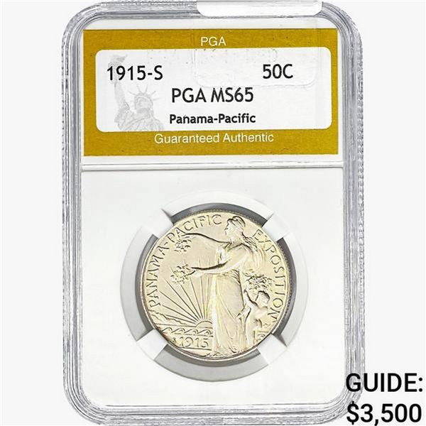 1915-S Panama-Pacific Half Dollar PGA MS65