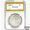 1889-S Morgan Silver Dollar PGA MS63