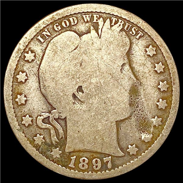 1897-S Barber Quarter HIGH GRADE