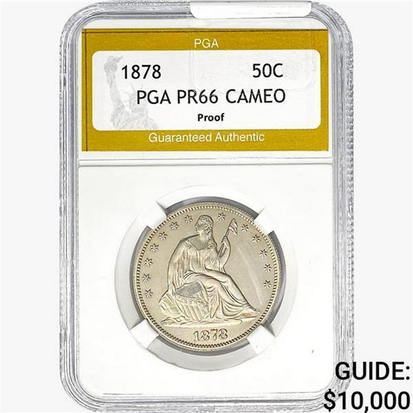 1878 Seated Liberty Half Dollar PGA PR66 Cameo