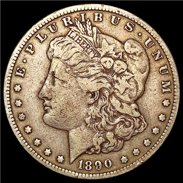 1890-CC Morgan Silver Dollar NEARLY UNCIRCULATED