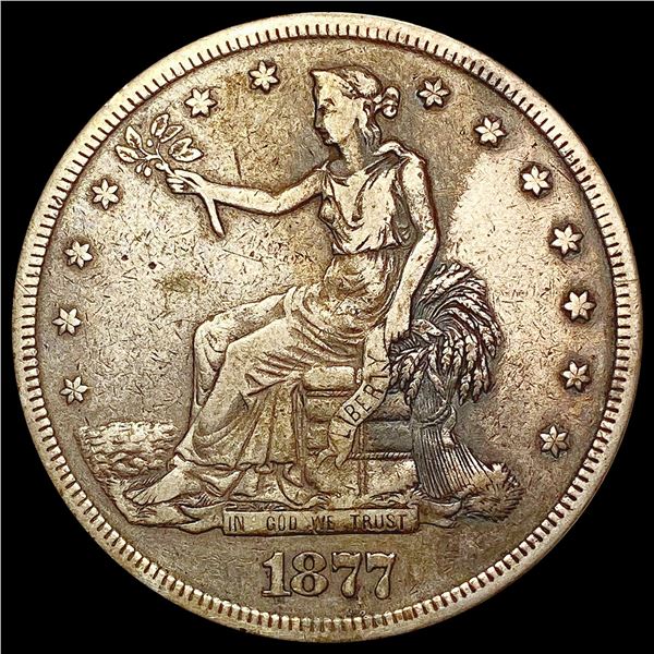 1877-S Silver Trade Dollar NEARLY UNCIRCULATED