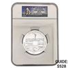 Image 1 : 2011 5oz Silver 25C Gettysburg  NGC MS69