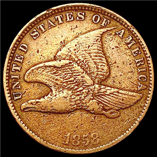 1858 Flying Eagle Cent CLOSELY UNCIRCULATED