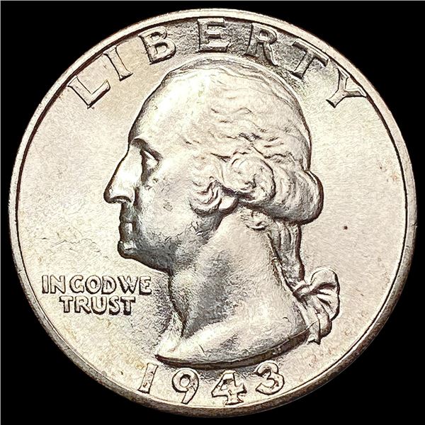 1943-D Washington Silver Quarter SUPERB GEM BU
