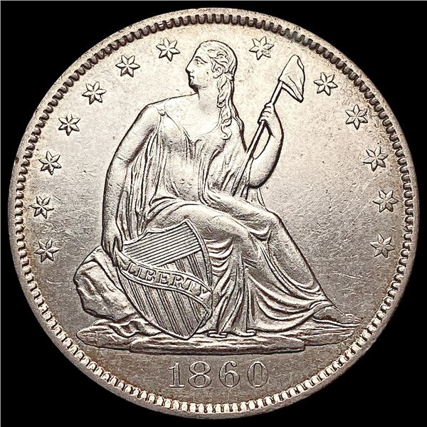 1860-O Seated Liberty Half Dollar CHOICE BU