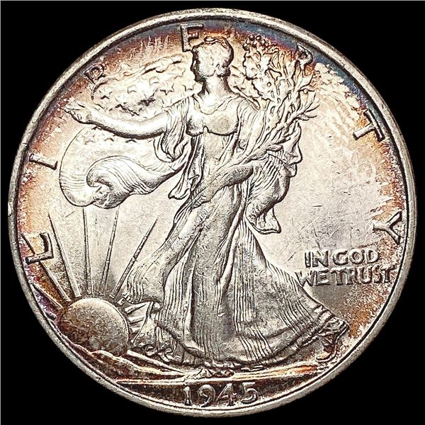 1945-S Walking Liberty Half Dollar GEM BU