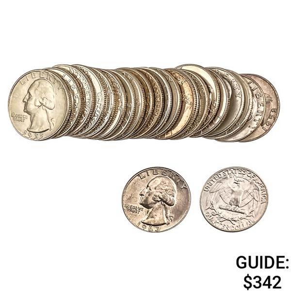[23]1941-1964 Wahsington Quarter Roll
