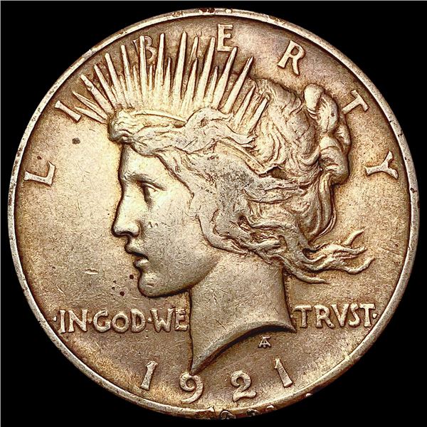 1921 Silver Peace Dollar NEARLY UNCIRCULATED