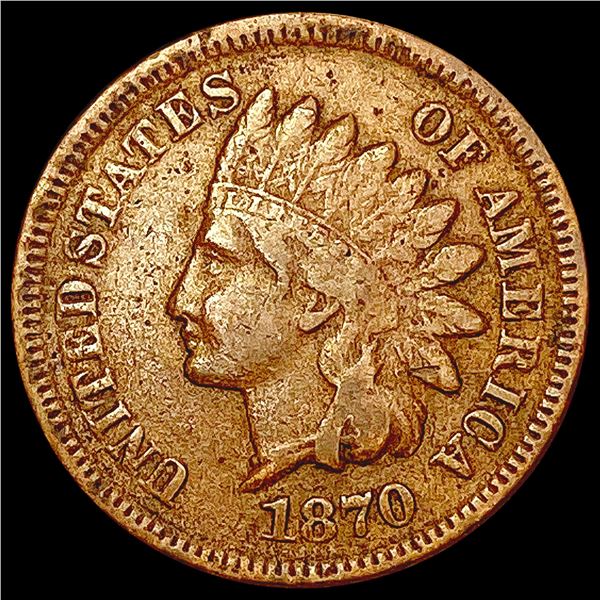 1870 Indian Head Cent NICELY CIRCULATED