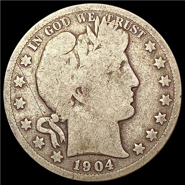 1904-S Barber Half Dollar LIGHTLY CIRCULATED