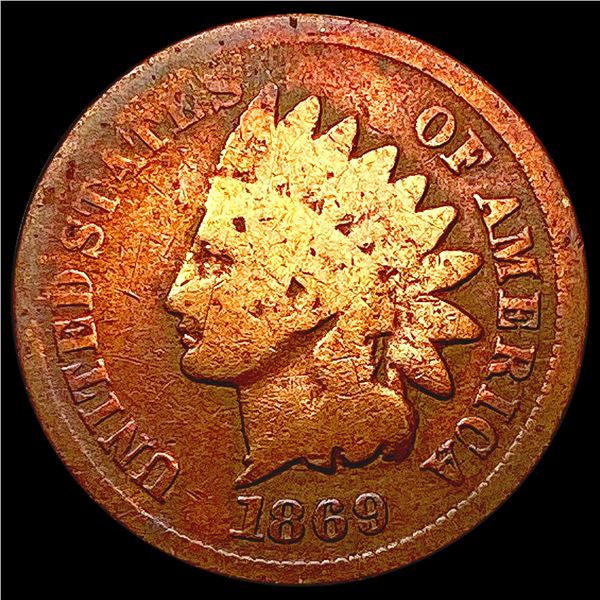 1869 Indian Head Cent NICELY CIRCULATED