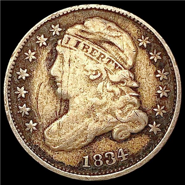 1834 Capped Bust Dime LIGHTLY CIRCULATED