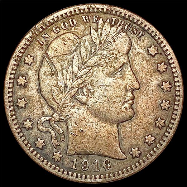 1916 Barber Quarter HIGH GRADE