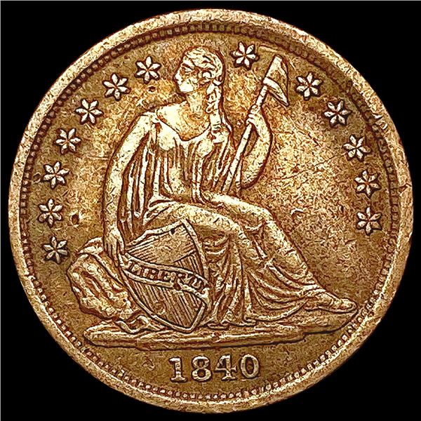 1840-O Seated Liberty Dime NEARLY UNCIRCULATED