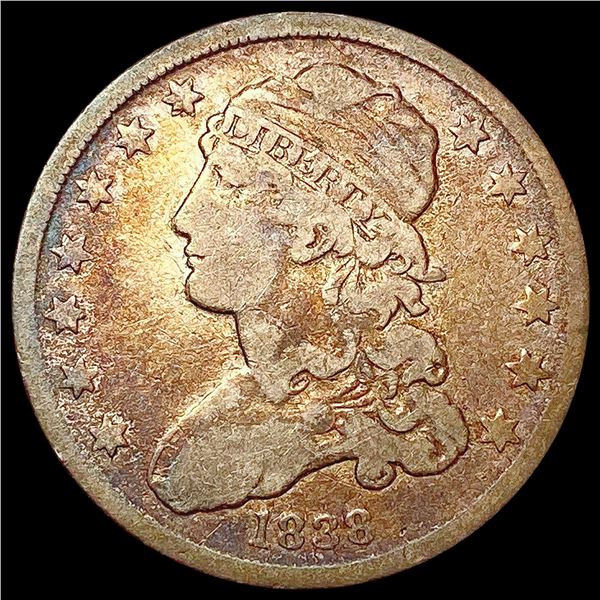 1838 Capped Bust Quarter LIGHTLY CIRCULATED