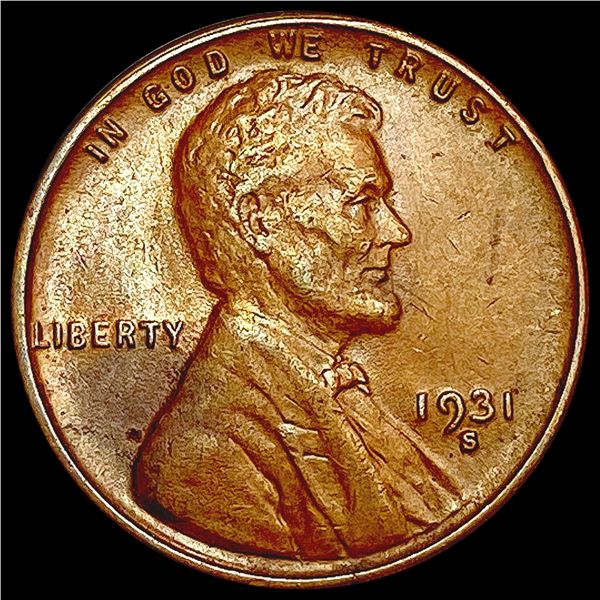 1931-S Wheat Cent NEARLY UNCIRCULATED