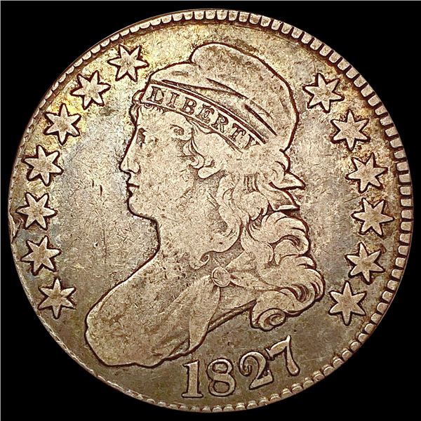 1827 Capped Bust Half Dollar LIGHTLY CIRCULATED