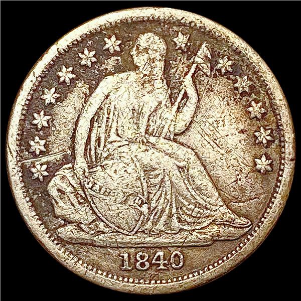 1840-O Seated Liberty Dime LIGHTLY CIRCULATED