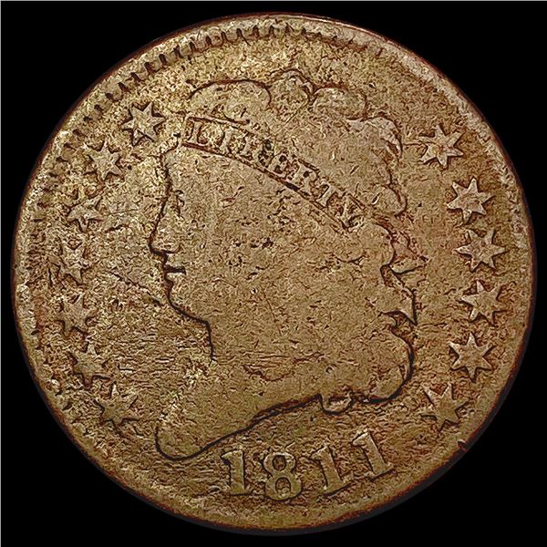 1811 Classic Head Half Cent NICELY CIRCULATED