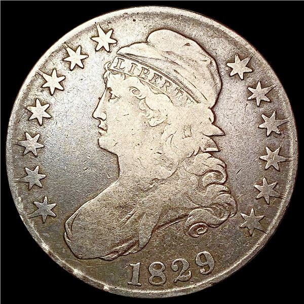 1829 Capped Bust Half Dollar LIGHTLY CIRCULATED