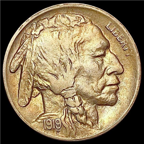 1919-D Buffalo Nickel CHOICE AU