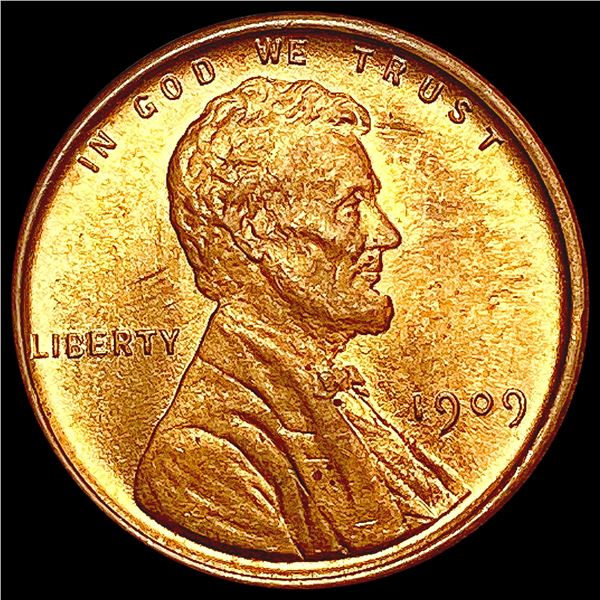 1909 VDB Wheat Cent GEM BU