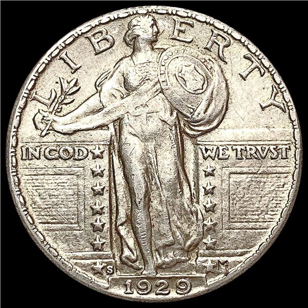 1929-S Standing Liberty Quarter CHOICE AU