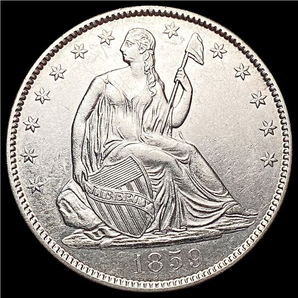 1859-O Seated Liberty Half Dollar CHOICE AU
