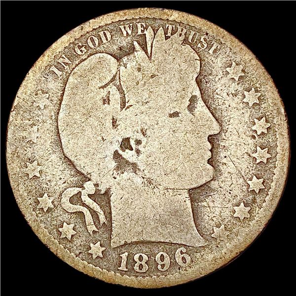 1896-O Barber Quarter NICELY CIRCULATED