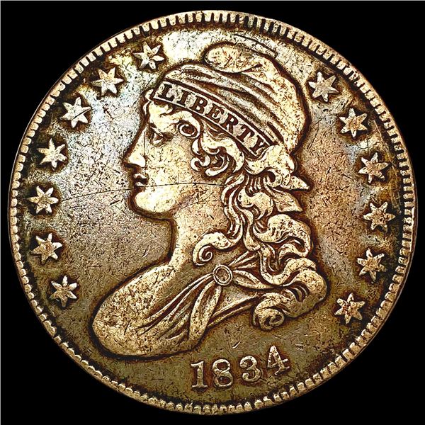 1834 Capped Bust Half Dollar CLOSELY UNCIRCULATED