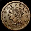 1857 Braided Hair Large Cent NEARLY UNCIRCULATED
