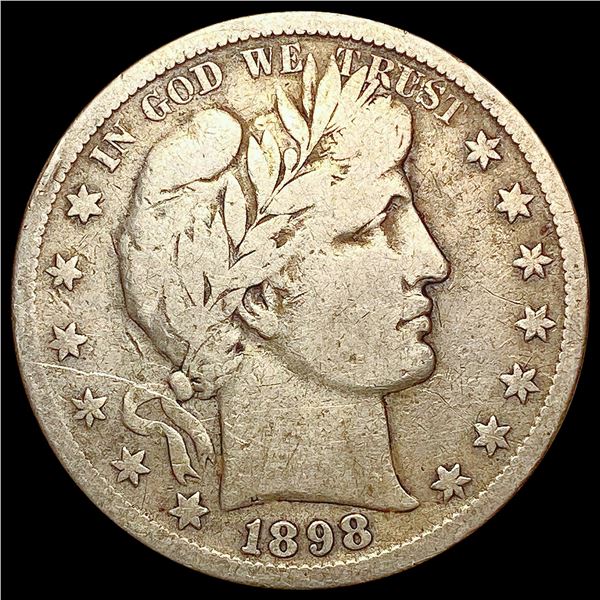 1898-S Barber Half Dollar LIGHTLY CIRCULATED