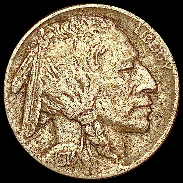 1914-D Buffalo Nickel LIGHTLY CIRCULATED