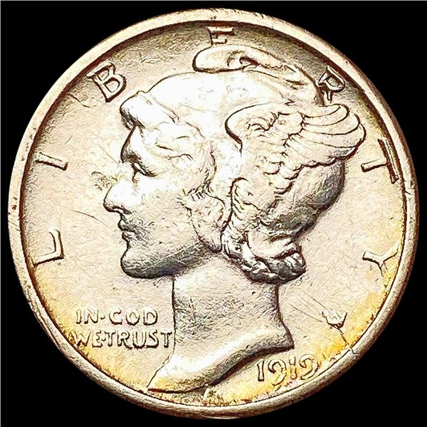 1919-D Mercury Dime CLOSELY UNCIRCULATED