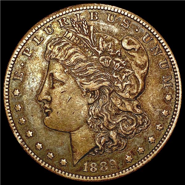 1889-S Morgan Silver Dollar NEARLY UNCIRCULATED