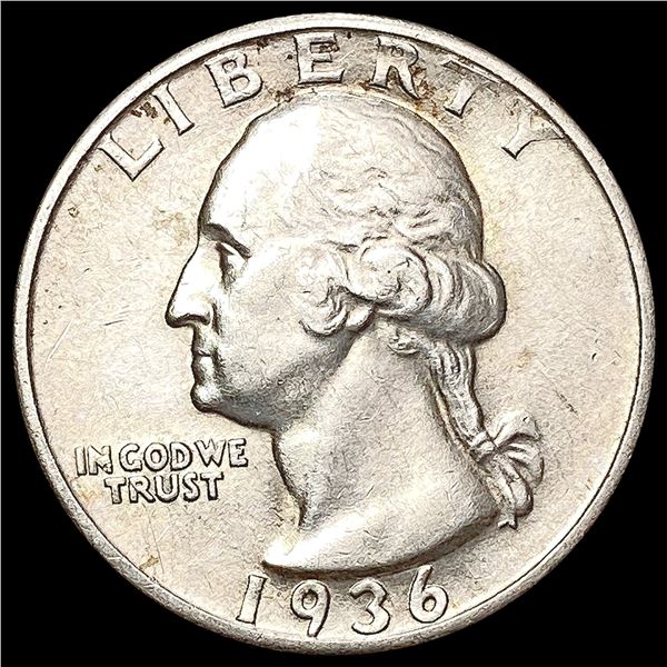 1936-D Washington Silver Quarter CLOSELY UNCIRCULATED