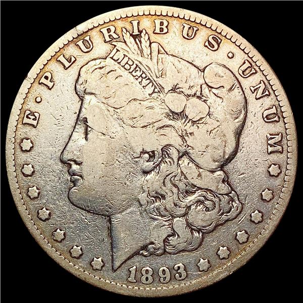 1893-CC Morgan Silver Dollar LIGHTLY CIRCULATED