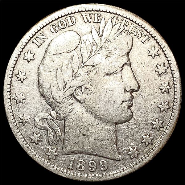 1899-S Barber Half Dollar LIGHTLY CIRCULATED