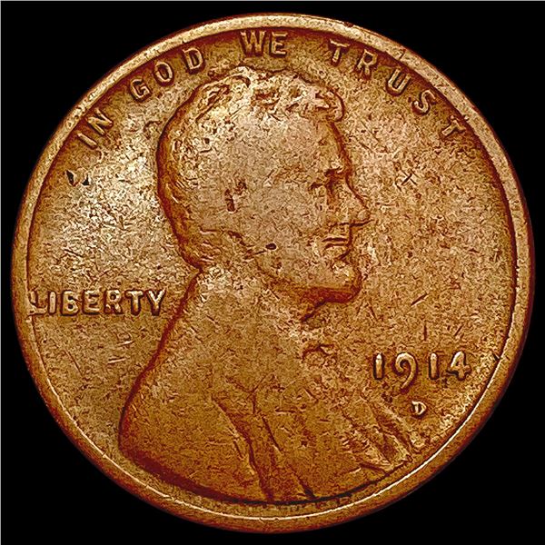 1914-D Wheat Cent LIGHTLY CIRCULATED