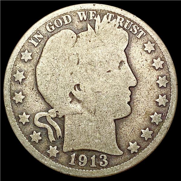 1913 Barber Half Dollar NICELY CIRCULATED
